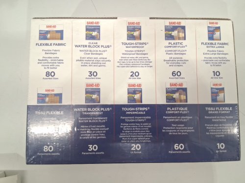 200pk band-aid brand adhesive bandages with handy case - assorted sizes image 3