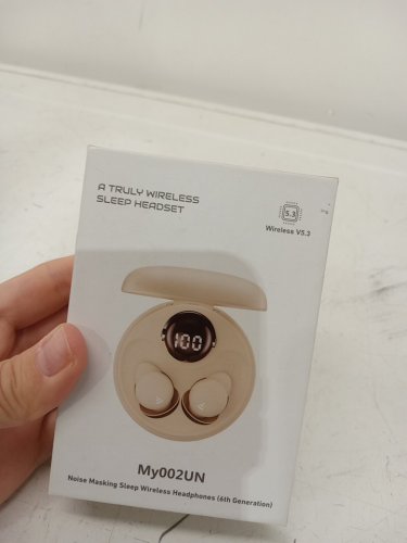 ANSTEN Small Invisible Noise Cancelling Sleep Earbuds - Cream-coloured (model:my002un) image 2