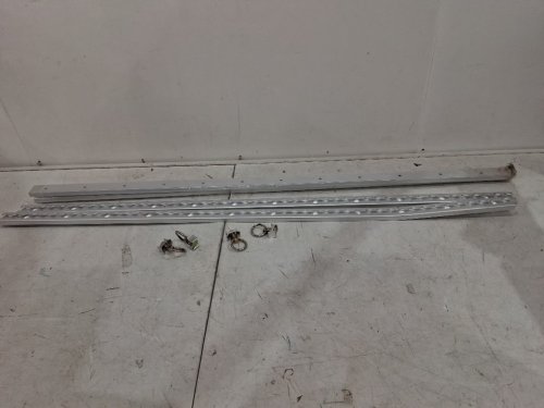 Truck Bed Rail System with L-Track Single Stud O-Ring Fittings - 48" - silver image 2