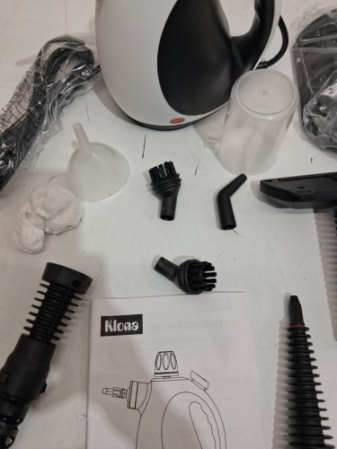 10PC KLONA MULTI PURPOSE HANDHELD STEAM CLEANER WITH ACCESSORIES - WHITE (MODEL: HY-307) image 4