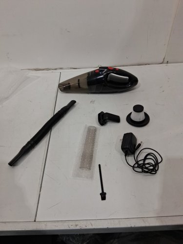 cordless handheld vacuum cleaner  2000mah - black/red image 3