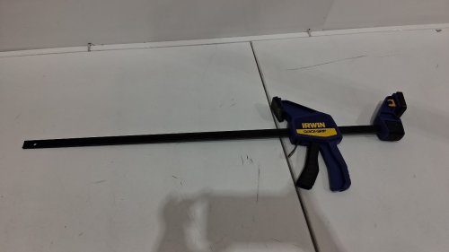 IRWIN QUICK-GRIP ONE-HANDED BAR CLAMP/spreader - 24" - 300LB CLAMP FORCE - BLUE/BLACK (MODEL:1964720) image 3