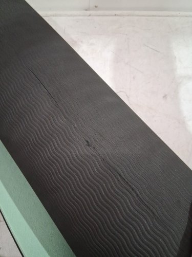 overmont yoga mat - 2ft x 6ft x 1/3" - Black/Mint image 4