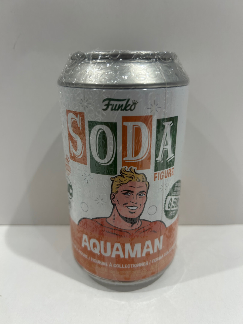 Funko soda!  Dc - aquaman vinyl figure collectible (1 in 6 chance of chase limited edition) image 3