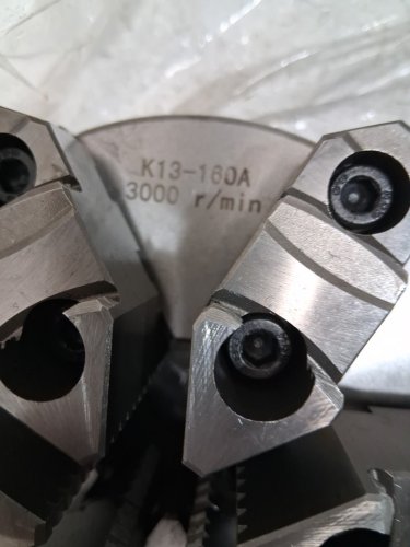 Metal Lathe Chuck Precision 6 Jaw Self-Centering Scroll Chuck - 160mm - 3000r/m -black/silver (model: K13-160A(d1-4)) image 7