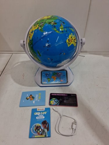 PlayShifu Orboot Earth Explorer - Advanced Version with Magic Stylus, Zap-On Panels & Light-Up Constellations - STEM TOY GIFT - 10" GLOBE - SILVER, GREEN AND BLUE - (MODEL: Shifu072) image 3