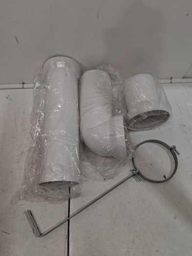 4pc duravit plumbing installation kit - 2.75" - 8.5" - white image 3