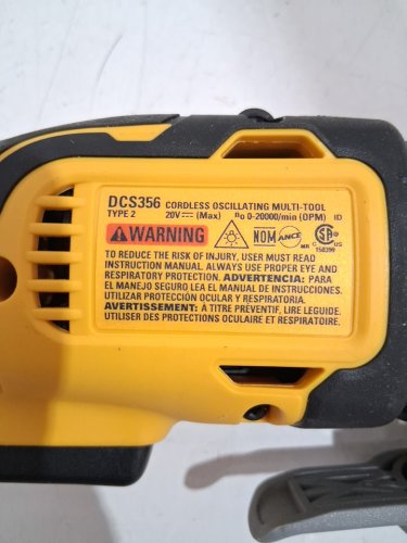 DEWALT XR Brushless 3-speed Oscillating multi-Tool *Tool only* - 20V MAX (model: DCS356B) image 4