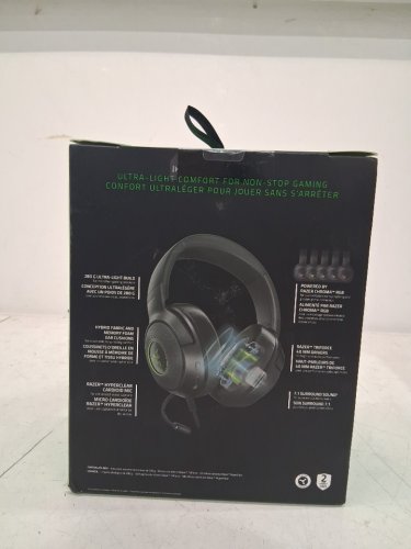 RAZER KRAKEN V3 X 7.1 SURROUND HEADSET CHROMA RGB LIGHTING BENDABLE CARDIOID MICROPHONE - BLACK (MODEL: RZ04-0375) image 3