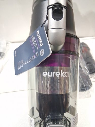 Eureka Cordless Rechargeable 3-IN-1 Stick Vacuum Cleaner WITH CLEANING STATION & ANTI-TANGLE NOZZLE FOR ALL FLOORS - GREY/PURPLE (MODEL: NEC490SE) image 6