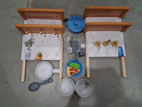 31PC Kidkraft Simply Stylish Play Kitchen Toy Set (MODEL: 1601367) image 3
