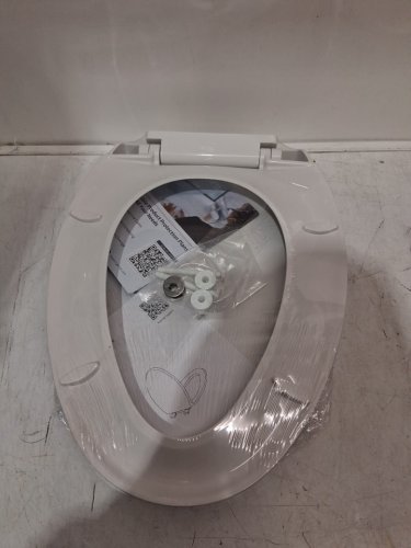 Garvee Elongated Toilet Seat with Slow Soft Close - 19" - white (model: pho_161cy13u) image 4