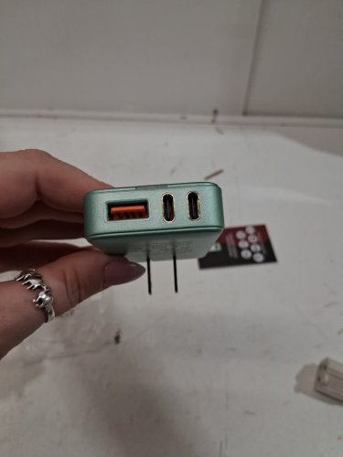 vhbw 3-PORT MULTI-CHARGING WALL BLOCK - 65W - GREEN (MODEL: CT-1250) image 2