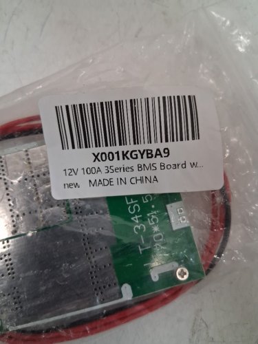 WALFRONT 3 SERIES BMS PROTECTION BOARD FOR 18650 Lifepo LiFePO4 Battery Pack - 12V 100A - BALANCING 5P 250MM WIRE image 2