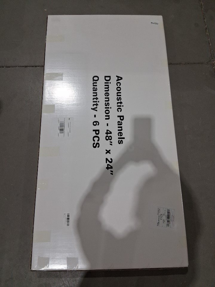6pk DrKlang Sound Proofing Acoustic and decorative Panel - 48" x 24" EACH - Black (Model: LOXD) image 2