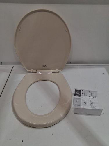 Bemis Economy Plastic Round Toilet Seat - 16.5" - Bone (MODEL: 730SLEC-006) image 3