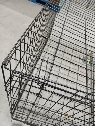 BESTPET OUTDOOR/INDOOR FOLDABLE METAL WIRE DOG CRATE WITH 2 DOORS, DIVIDER PANEL, TRAY & HANDLE - LARGE/48"L x 30"W x 32"H - BLACK (MODEL: TY-PC1200-BLACK) image 10