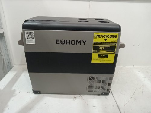 EUHOMY Electric Cooler Refrigerator Fridge/Freezer With APP Control - 55L CAP - 12V - Black/Grey (Model: CF001-55GR-CAEH) image 3