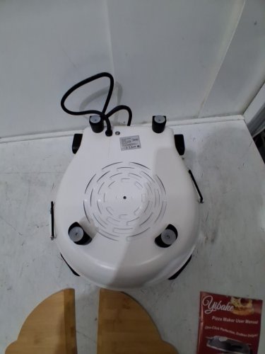 KLAIF Electric Countertop Pizza Oven With Ceramic Stone and Pizza Peel Tool - 200°F to 800°F - 1200W - 12.6" x 13.4" x 6.7" - White (Model: LMR-120TW/LMR-12DTW-WHT) image 6