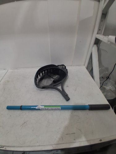 AQUASCAPE PONDSHARK NET SKIMMING TOOL WITH EXTENDING HANDLE THAT GOES UP TO 60'' - BLUE (MODEL: 74004) image 3