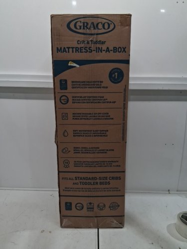 GRACO PREMIUM FOAM CRIB & TODDLER MATTRESS with WASHABLE COVER - WHITE (MODEL: 06710-400-OC) image 4