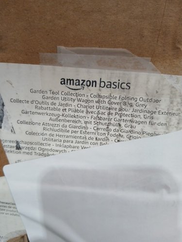 AMAZONBASICS GARDEN COLLECTION COLLAPSIBLE SOFT-SIDE UTILITY WAGON - 132LBS CAPACITY - BLACK image 3