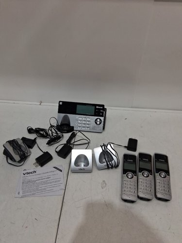 V-Tech 3-handset Phone System with Connect to Cell - black & silver (model: 1746198) image 3