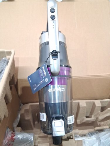 Eureka Cordless Rechargeable 3-IN-1 Stick Vacuum Cleaner WITH CLEANING STATION & ANTI-TANGLE NOZZLE FOR ALL FLOORS - GREY/PURPLE (MODEL: NEC490SE) image 7