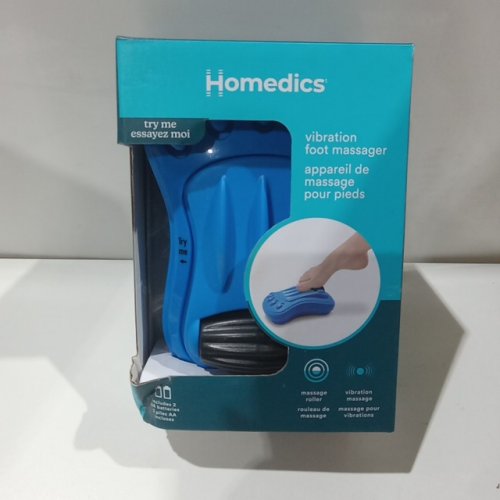 homedics VIBRATION FOOT roller & MASSAGER - blue (model: NOV-F150B-CA) image 2