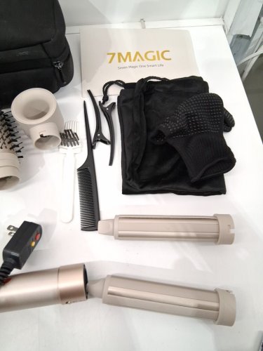 7magic high speed hair dryer brush and 6 in 1 styler - 110 volts - 1200 watts - gold - (model: HB-800) image 5