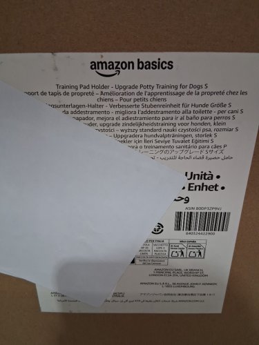 Amazon Basics Extra Thick and Non-Slip Dog Training Pad Holder with Secured Latches - 22" x 22" - White/Charcoal grey (Model: B0DP3ZP9VJ) image 3