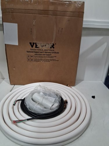 Mini Split Line Set Copper Pipes Tubing and Triple-Layer Insulation for Air Conditioning or Heating Pump Equipment & HVAC with Rich Accessories -  1/4" & 1/2" O.D - 25FT (MODEL: JSY-SS-SKU10) image 2