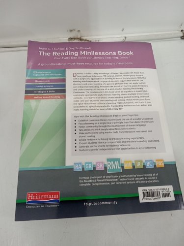 (Paperback) The Reading Minilessons Book: Your Everyday Guide for Literacy Teaching: Grade 1 by Fountas & Pinnell Literacy image 3