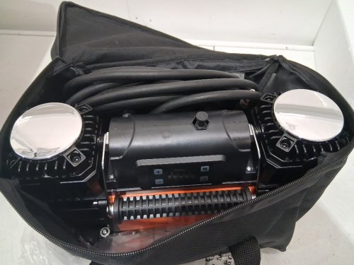 Dual-Cylinder Heavy Duty Auto-stop Portable Air Compressor - 12V / 150PSI / 10.6CFM - Black / Orange (Model: YD-127D-AI) image 4
