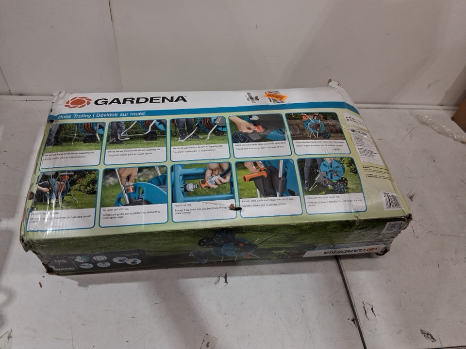Gardena CleverRoll  Easy Hose Trolley ON WHEELS  - Blue / Grey image 4
