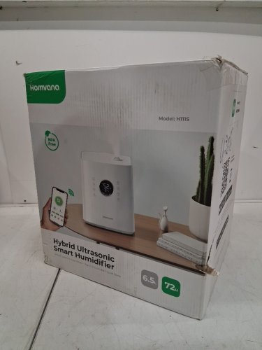 HOMVANA ULTRASONIC WARM & COOL MIST HYYBRID SMART HUMIDIFIER WITH WIFI APP CONNECTION & AROMA TRAY - 6.5L / 861 SQ.FT. COVERAGE - WHITE/BLACK (MODEL: H111S) image 11