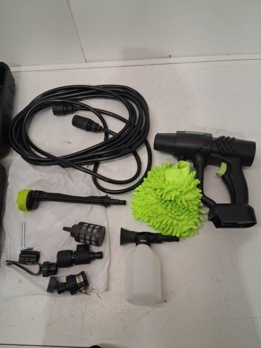 YKYI 6-IN-1 Cordless Pressure Washer **tool only** - 3GPM/1200PSI/21V - BLACK/GREEN image 3