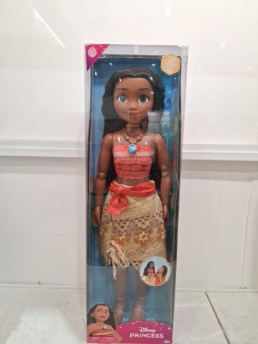 jakks disney princess playdate moana doll - 32" - posable - outfit, hairbrush - brown/red (model: 48960) image 3