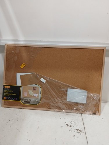 QUARTET CORK BULLETIN BOARD WITH FRAME - 23" x 35" - natural (model: 2642638035) image 2