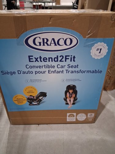 GRACO EXTEND2FIT CONVERTIBLE CAR SEAT - TITUS GREY/BLACK (MODEL: 2149057) image 2