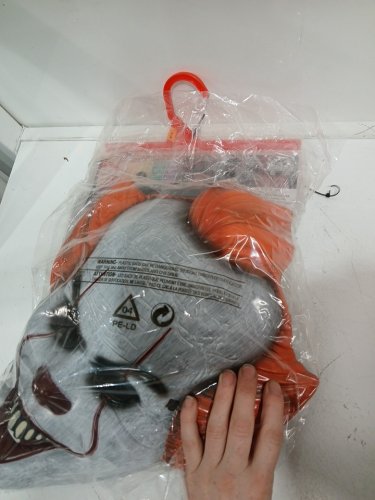 2PC RUBIES IT PENNYWISE COSTUME - MEDIUM 32-34 - WHITE / RED / BLACK (ITEM: 700199) image 3