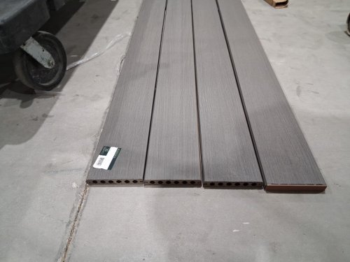 4pk LEADVISION REVERSIBLE COMPOSITE WOOD DECK BOARD SET - 96" X 5"7/16" - GREY & TEAK (MODEL: LV-4000/1885794) image 4