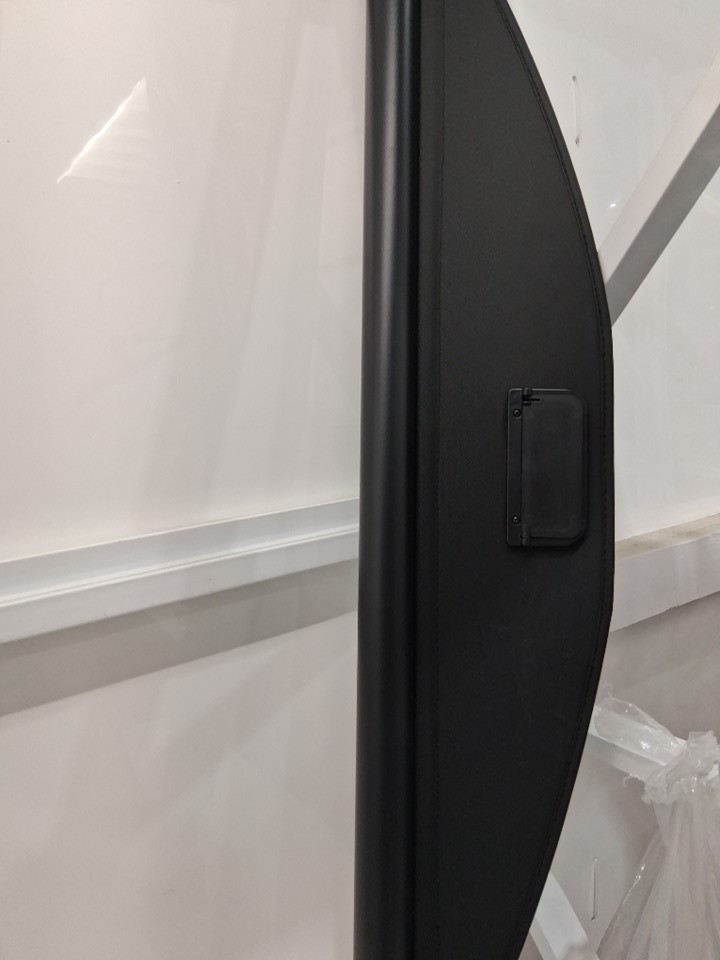 Car Trunk Retractable Cargo Cover Security Shield Shade - 55" - gloss black image 3