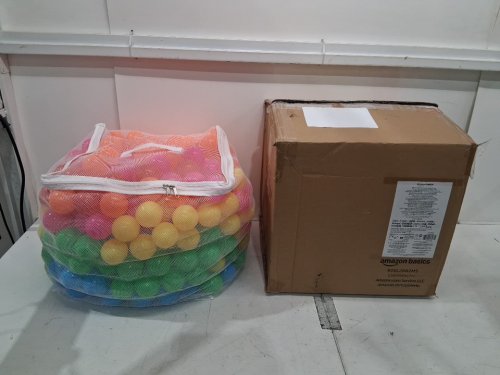 400pk Amazon Basics BPA Free Plastic Ball Pit Balls - 2.3" balls - 6 bright colors (model: 76188) image 2