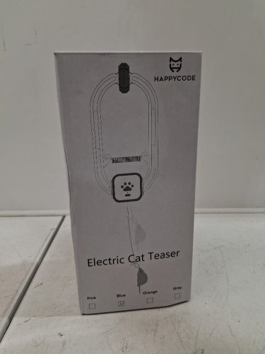 HAPPYCODE INTERACTIVE ELECTRIC CAT TEASER TOY - WHITE/BLUE image 4