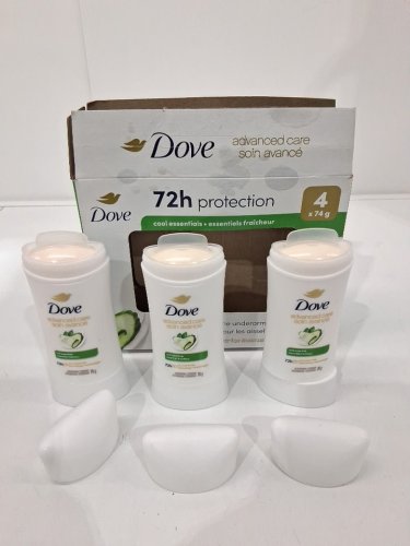 3PK DOVE 72H PROTECTION ADVANCED CARE DEODORANT - COOL ESSENTIALS - 74G/EACH image 3