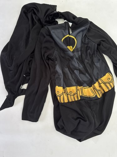 2PC BOYS RUBIES BATMAN COSTUME WITCH CAPE - SMALL (4-6) - BLACK image 2