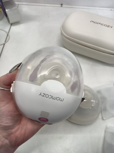momcozy m5 smart wearable breast pumps with app control - white (model: bp380) image 8