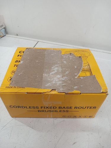 Compact Router with 6 bits compatible with DeWalt 20V battery - 30000 RPM - yellow image 2