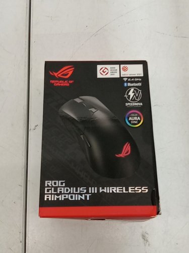 asus ROG gladius 3 wireless aimpoint gaming mouse with bluetooth connection - 36000dpi - black (model: P711 ROG GIII WL AIMPOINT) image 2